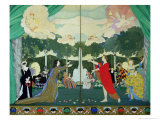 Buy Curtain Design For the Free Theatre in Moscow, 1913 at AllPosters.com