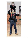 Buy Self Portrait of the Artist with His Daughter, Brita, 1899 at AllPosters.com