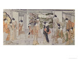 Young Women with a Basket of Chrysanthemums