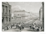 Buy Wellington's Funeral Procession Passing the Senior United Service Club, Pall Mall at AllPosters.com