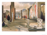 Buy Tourists Visiting the Ruins of Pompeii, c.1860 at AllPosters.com