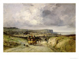 Buy Arrival of a Stagecoach at Treport, 1878 at AllPosters.com