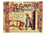 Death of a Bull in the Ring, Alfonso X The Wise King of Castille and Leon Giclee Print