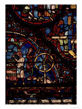 Coopers at Work, Detail from the Life of St. Julian the Hospitaller Window in the North Ambulatory