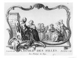 Buy Girls School, the Sewing Class, Engraved by Jacques Bacheley at AllPosters.com