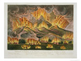 Earthquake and Eruption of Asama-Yama, Sinano, Illustrations of Japan by Isaac Titsingh