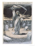 Death Illuminating Tonkin, Illustration from Le Don Quichotte Magazine, 20th November 1884