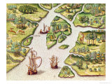 Buy French Erect a Column with the Royal Coat of Arms at AllPosters.com