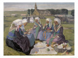 Buy Women of Plougastel at the Pardon of Notre-Dame de La Palud, 1903 at AllPosters.com