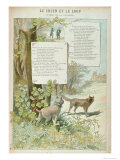 Buy The Dog and the Wolf, from Fables by Jean de La Fontaine at AllPosters.com