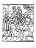 Buy Surgeon and Assistants Visit a Badly Wounded Man, Das Buch Der Cirugia, c.1497 at AllPosters.com