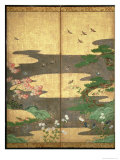 Birds with Autumn and Winter Flowers