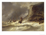 Buy Storm on the Coast at Etretat, Normandy, 1851 at AllPosters.com