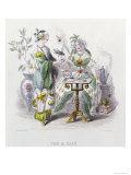 Buy Tea and Coffee, from Les Fleurs Animees, Engraved by Charles Geoffrey at AllPosters.com