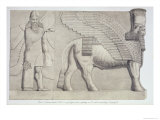 Human-Headed Bull and Winged Figure, Koujunjik, Plate 3 from Nineveh and Its Remains Layard