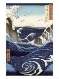 View of the Naruto Whirlpools at Awa, from the Series Rokuju-Yoshu Meisho Zue