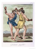 Buy Gladiators, from Antique Rome Engraved by Labrousse, Published 1796 at AllPosters.com