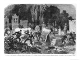 Buy Agony of the Commune, Last Fights in the Cemetery of Pere Lachaise, Engraved by L.J.A. Daudenarde at AllPosters.com