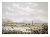 Buy Kangaroo Hunting Near Port Lincoln, from South Australia Illustrated, Published 1847 at AllPosters.com