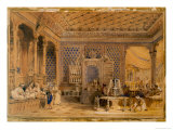 Interior of a Turkish Caffinet, Constantinople, 1838