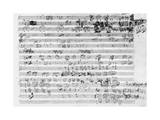 Buy Autograph Score Sheet For the Trio Mi Bemol Opus 3 at AllPosters.com