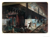Buy Zinc Production at the Vieille Montagne Factory, Saone-Et-Loire, c.1860 at AllPosters.com