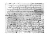 Buy Autograph Score Sheet For the 10th Bagatelle Opus 119 at AllPosters.com