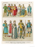 Dress at the Byzantine Court, 800-1000, from Trachten Der Voelker, 1864
