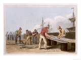 Whalebone Scrapers, Engraved by Robert Havell the Elder, Published 1814 by Robinson and Son, Leeds