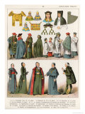Ecclesiastical Dress, c.1100-1500, from Trachten Der Voelker, 1864