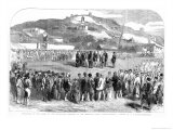 Buy Evacuation of the Crimea, Ceremony at Ordinance Wharf, Balaclava, Illustrated London News 1856 at AllPosters.com