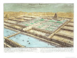 Buy View of Ancient Babylon, Plate 3, Entwurf Einer Historischen Architektur, Engraved Delsenbach at AllPosters.com