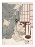Buy Young Woman Kneeling by Her Mosquito Net, 1766 at AllPosters.com