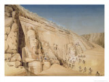 Buy The Excavation of the Great Temple of Ramesses II, Abu Simbel, 1819 at AllPosters.com