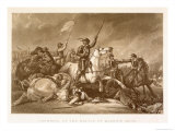 Cromwell Leading the Charge at the Battle of Marston Moor, July 2nd 1644, Engraved by John Crew