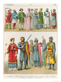 French Dress, c.1100, from Trachten Der Voelker, 1864
