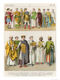 Dress at the Byzantine Court, 300-700, from Trachten Der Voelker, 1864