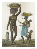 Buy Family of Negro Slaves from Loango, c.1792 at AllPosters.com