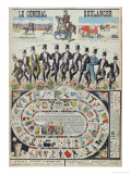 Satirical Board Game Based on the Career of General Boulanger, 30th March 1889