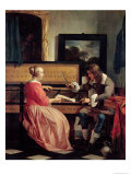 Man and a Woman Seated by a Virginal, c.1665