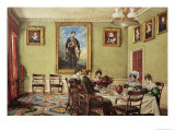 Buy Dining Room at Langton Hall, Family at Breakfast, c.1832-3 at AllPosters.com
