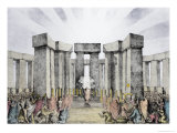 Buy Stonehenge, Druids Sacrificing to the Sun in Their Temple at AllPosters.com