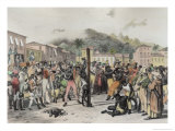 Buy Public Punishments in the Place Ste. Anne, c.1835 at AllPosters.com