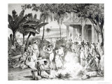 Buy Landu Dance, Engraved by Victor Adam and Monthellier at AllPosters.com