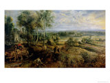 Autumn Landscape with a View of Het Steen in the Early Morning, c.1636