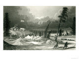 Buy Winter View of Fort Franklin, Engraved by Edward Francis Finden at AllPosters.com