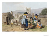 Wensleydale Knitters, from Costume of Yorkshire Engraved by Robert Havell