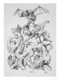 Buy Beelzebub Expels the Fallen Angels, Illustration For an Edition of Paradise Lost by John Milton at AllPosters.com