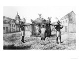 Buy Brazilian Sedan Chair and a Person Begging For the Church, 1821 at AllPosters.com