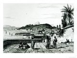 View of Rio de Janeiro from the Church of St.Bento Drawn by Fleury, Engraved by Aubert, 1838